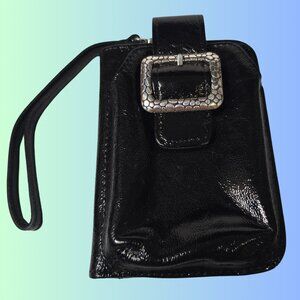 Brighton Black Leather Wallet Wristlet | Classic Style